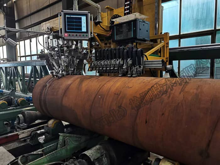 螺旋焊管在線超聲波自動探傷設備